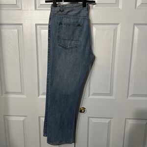 Plugg 40x32‎ Stovepipe Denim Jeans Y2K Style Vintage Wide Leg Skater Rave Baggy